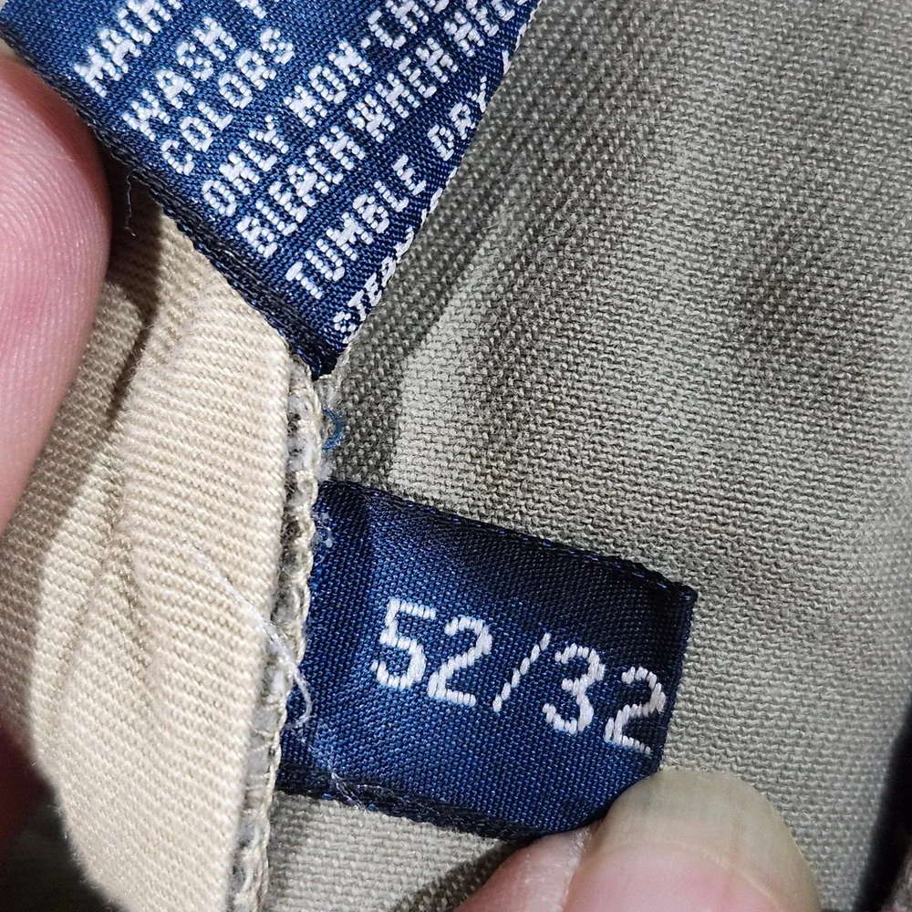Polo Ralph Lauren Classic Polo 67 Chino Cargo Pants Khaki Tan Mens 52x32 Cotton